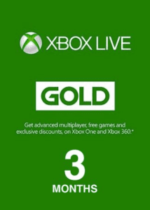 Xbox Live GOLD Subscription Card 3 Months Xbox Live GLOBAL