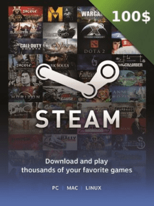 Steam Gift Card 100 USD - Steam Key - United States