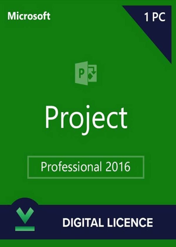 Microsoft Project Professional 2016 Digital Licence